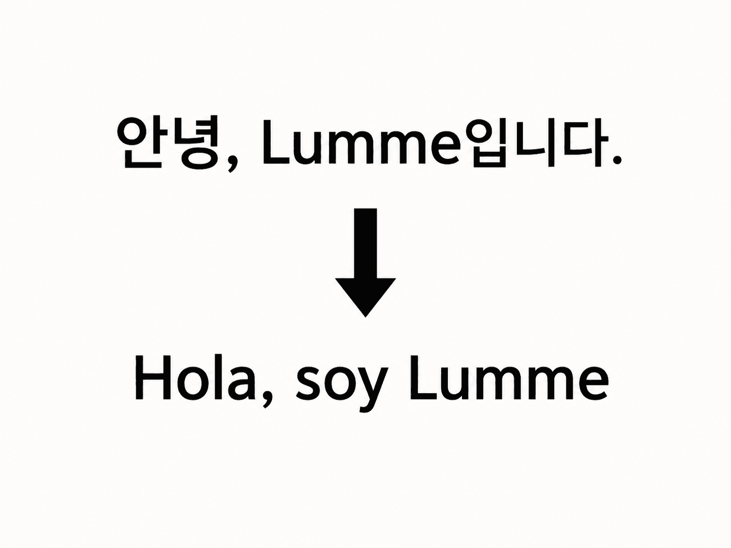 Lumme explicando y traduciendo la fórmula